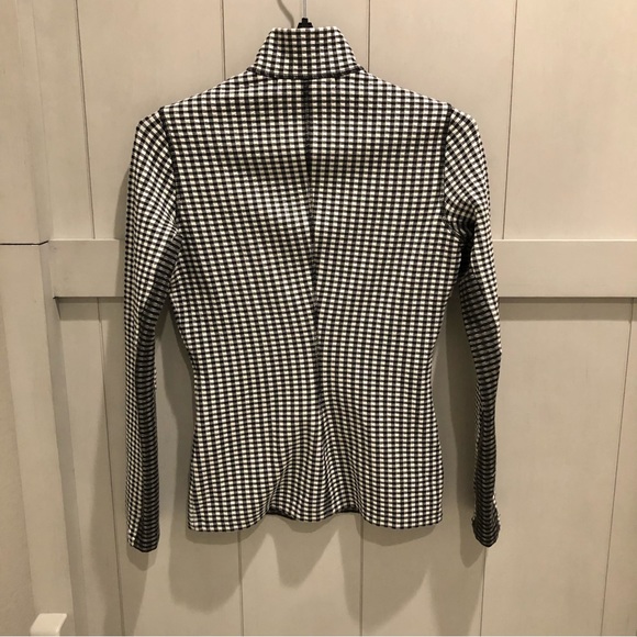 Proenza Schouler Checkered Turtleneck Zip Up - Picture 5 of 7